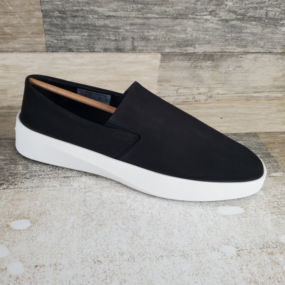 Wolf & Shepherd Cruise Shoes Sz 9 Womens Black Brilliant White Slip On Sneakers